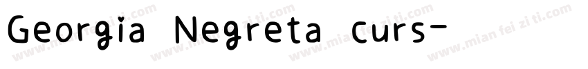 Georgia Negreta curs字体转换